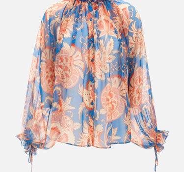 Blusa in seta con motivo floreale WRIA0107 99SA1Q8X0882 ETRO 