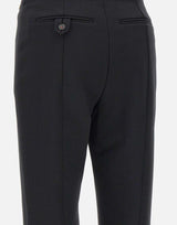 "Tab Detail Cropped Trouser" 1325WTR006490A BLACK VICTORIA BECKHAM 