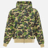 Felpa con cappuccio "ABC Camo Heavy Wash" 001ZPM301308M GREEN BAPE 