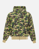 Felpa con cappuccio "ABC Camo Heavy Wash" 001ZPM301308M GREEN BAPE 
