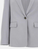 Blazer in misto lino V169891664 074BMI VINCE. 