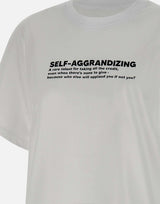 " Aggrandizing Slogan tee" 1225JTS006578A WHITE VICTORIA BECKHAM 