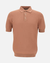 Polo in cotone a punto quadretto PL1MC CR14Q065 FILIPPO DE LAURENTIIS 