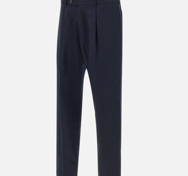 Pantaloni gessati in lana M1R408ZV02897 47 PAUL SMITH 