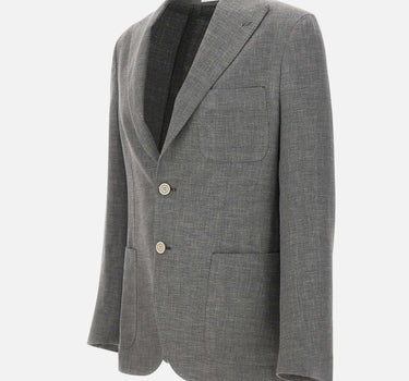 Blazer in misto lino, lana e seta M75GIAK03 TES0K02422N ELEVENTY 