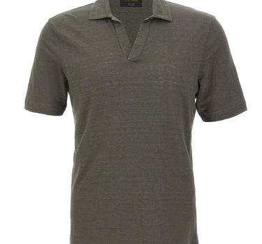 Polo in lino 60160 96803410 GRAN SASSO 