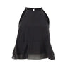 Top smanicato con balze SP1GX030 0001 KAOS 