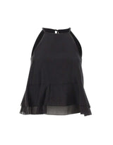 Top smanicato con balze SP1GX030 0001 KAOS 