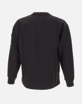 "Brushed and Emerized Diagonal Fleece Boxy Crewneck" 19CMSS058A 006372G999 C.P. COMPANY 