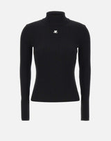 Maglia "Reedition Rib Knit" PERMPU022FI0001 BLACK COURREGES 