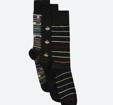 "Sock Seas blk 3 Pkt" M1ASOCKTBLCK 1A PAUL SMITH