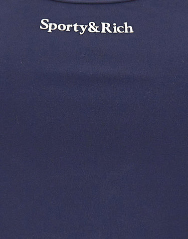 Canotta sportiva con logo Serif TO02366300BL106 DKNAVY SPORTY & RICH