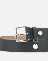 Cintura in pelle con charm CNK00964 RNGVELVETGREEN GIANNI CHIARINI 