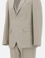 Abito tre pezzi slim fit in lana vergine 50561836 068 BOSS 