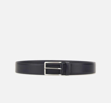 Cintura in pelle liscia con fibbia ad ardiglione 50491834 410 BOSS 