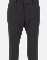 Pantaloni slim fit in serge di lana vergine 50469174 001 BOSS 