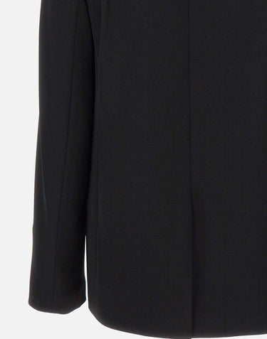 Blazer doppiopetto in crêpe V938991488 001BLK VINCE. 