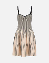 Abito in maglia bicolore AM27S62E2 E84 ELISABETTA FRANCHI 