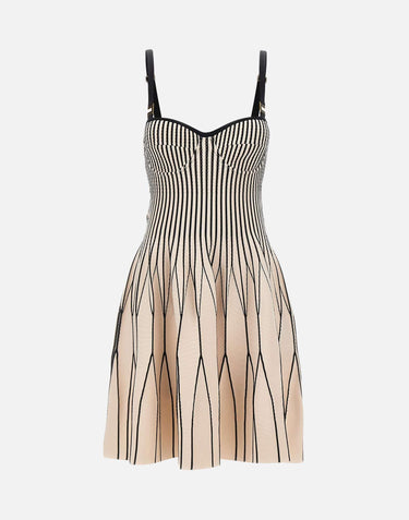 Abito in maglia bicolore AM27S62E2 E84 ELISABETTA FRANCHI 