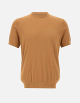 Maglia in cotone a maniche corte DK17036 TABACCO DIKTAT 