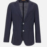 Blazer slim fit in misto lana seersucker 50560825 404 BOSS 