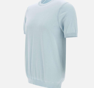 T-shirt in seta e cotone DK87047 CIELO DIKTAT 