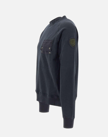 Felpa "Scribner" 26SBLUF03044 007465895 BLAUER 