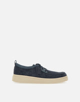 Stringate "Polden Moc Suede" 180866 NAVY CLARKS 