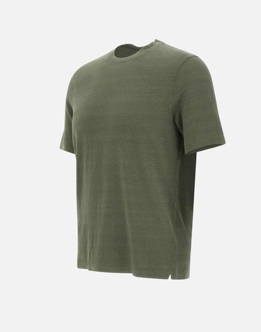 T-shirt in lino TSMC JERLINU570 FILIPPO DE LAURENTIIS 