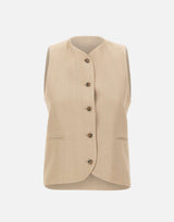 Gilet "Paco" PACO BEIGE LOULOU DE SAISON 