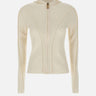 "Fine Merino Cardigan" 1325KTP006406A IVORY VICTORIA BECKHAM 