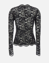 Top in pizzo a maniche lunghe cut-out 26PJT0173PA0170 P001 RABANNE 
