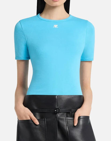 T-shirt "Signature Contrast" 125JTS017JS0203 7027 COURREGES 