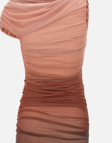 Abito in tulle dégradé AB93162E1 644 ELISABETTA FRANCHI 