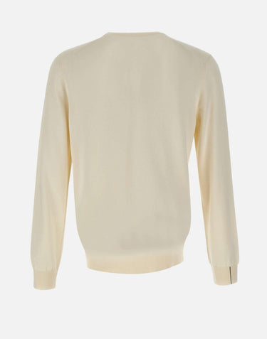 Pullover girocollo monocromatico in cotone AH1985 70V LACOSTE 