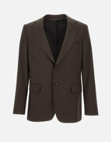 Blazer "Giovanni" in lana W24MTLG401 COFFEE OFFICINE GENERALE 