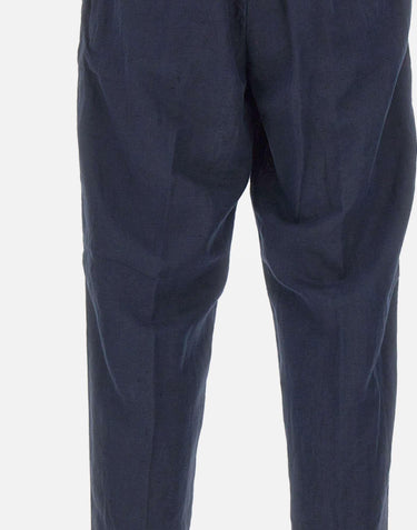 Pantaloni in misto lino con coulisse 26PG1649 037 PERFECTION 