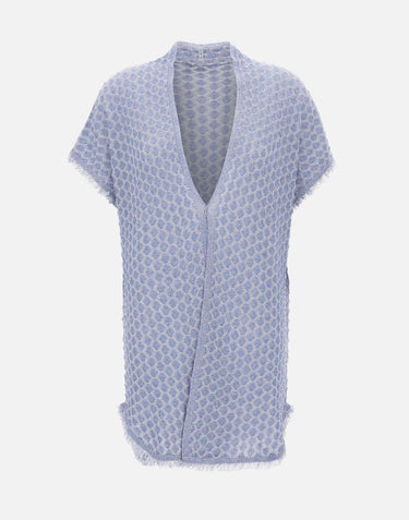Cardigan lungo punzonato 152004 516 KANGRA 