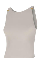 Body in jersey crêpe con dettagli logo BO03462E2 360 ELISABETTA FRANCHI 