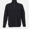 "Polo collar full rib sweater" 19CMKN016A 006608A999 C.P. COMPANY 