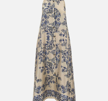 Abito lungo con stampa foulard CA6332TS555 P9652 LIU-JO 