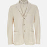 Blazer con pettorina in cotone e lino M75GIAM15 TES0M2000201 ELEVENTY 