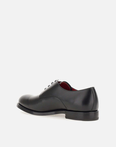 Stringate "Derby" in pelle di vitello 242U0091 NERO BARRETT 