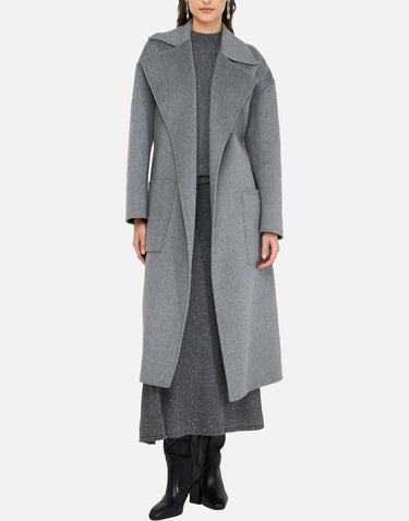 Cappotto in lana con cintura CF5283T4627 03243 LIU-JO 