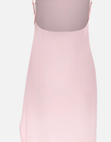 Abito lungo in crêpe con schiena scoperta 126CRO805PL0159 LTPINK COURREGES 