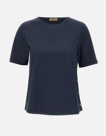 T-shirt in cotone interlock JG000258D M01520639200 HERNO 
