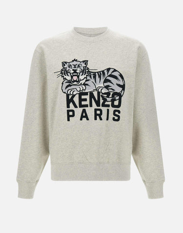 Felpa "Happy tiger" in cotone FF55SW2634MF 93 KENZO PARIS 