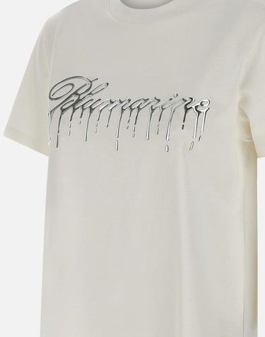 T-shirt in jersey di  cotone 4T063A N0103 BLUMARINE 
