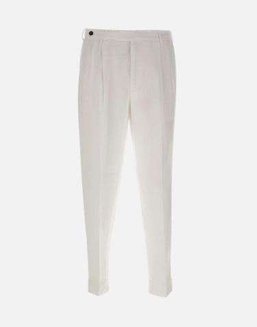 Pantaloni in misto cotone e lino COZTCLZB0CL1 SD61Y010 PT TORINO 