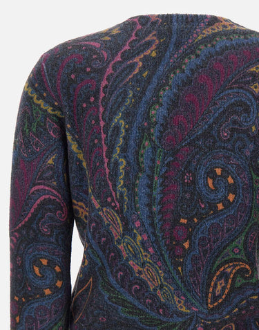 Cardigan in lana e cashmere WRKP0009 AV714X0887 ETRO 